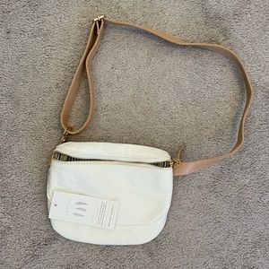 New w/ Tags Birdling ivory belt bag.